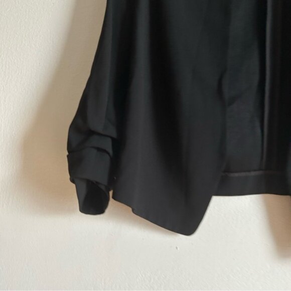 Aritzia Babaton Sz 2 Power Waist Black Open Front Blazer - Picture 6 of 11